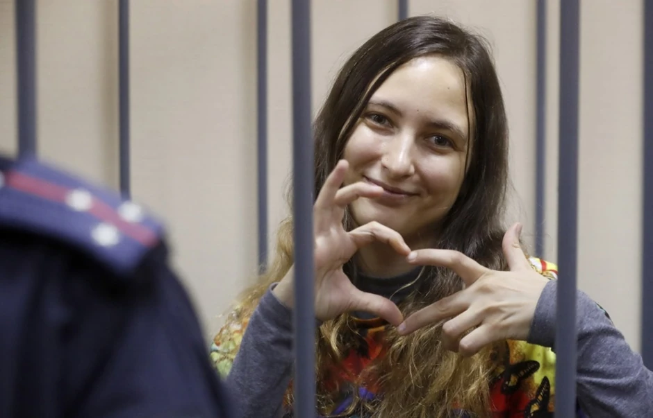 Saša Skočilenko na saslušanju u Sankt Peterburgu 14. novembra 2023.