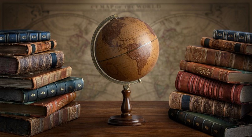 książki globus biblioteka historia