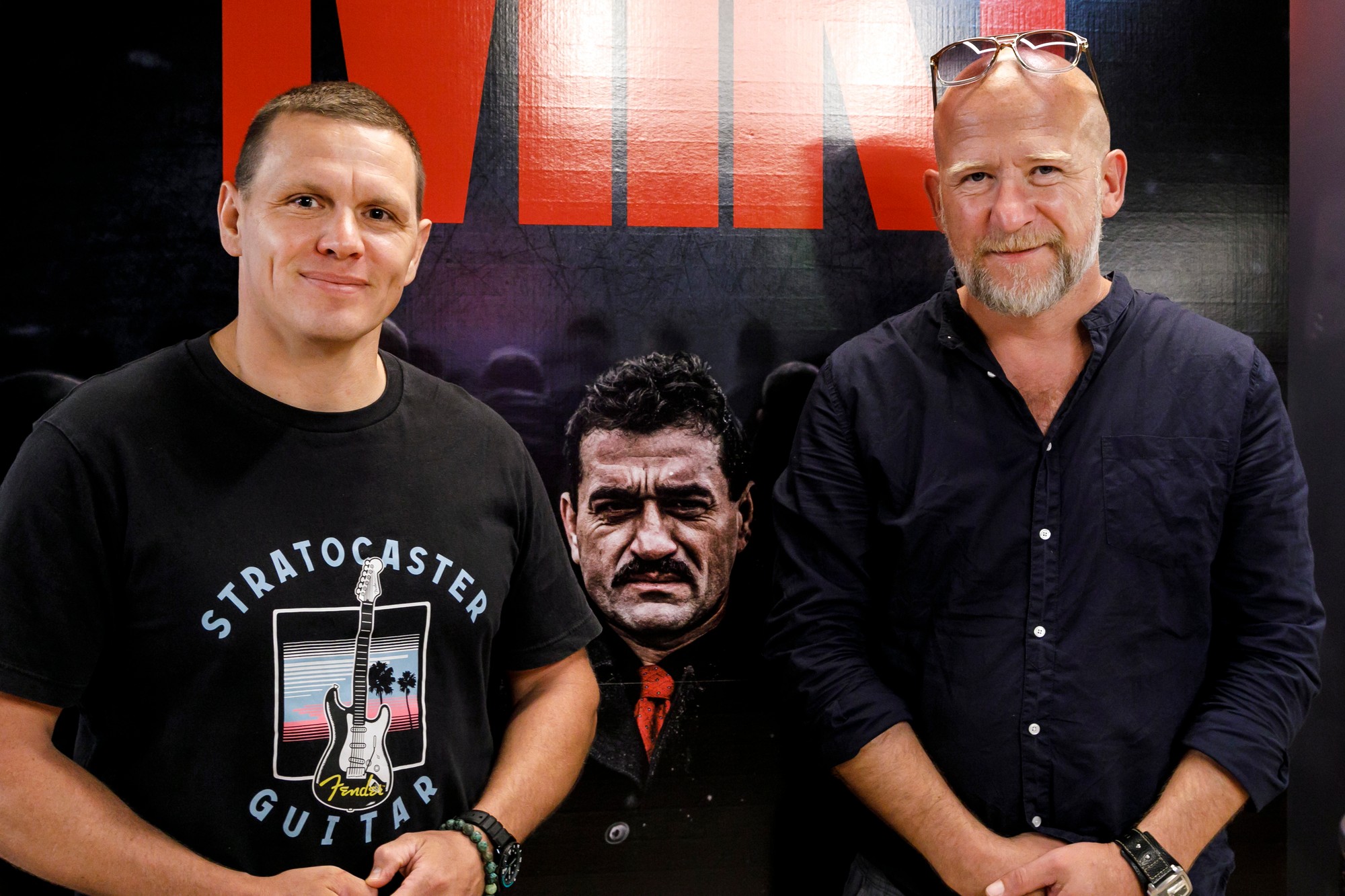 Novinárska projekcia filmu Miki v Bratislave - slovenskí herci Michal Kubovčík a Martin Nahálka.