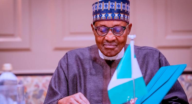 President Muhammadu Buhari  in New York.