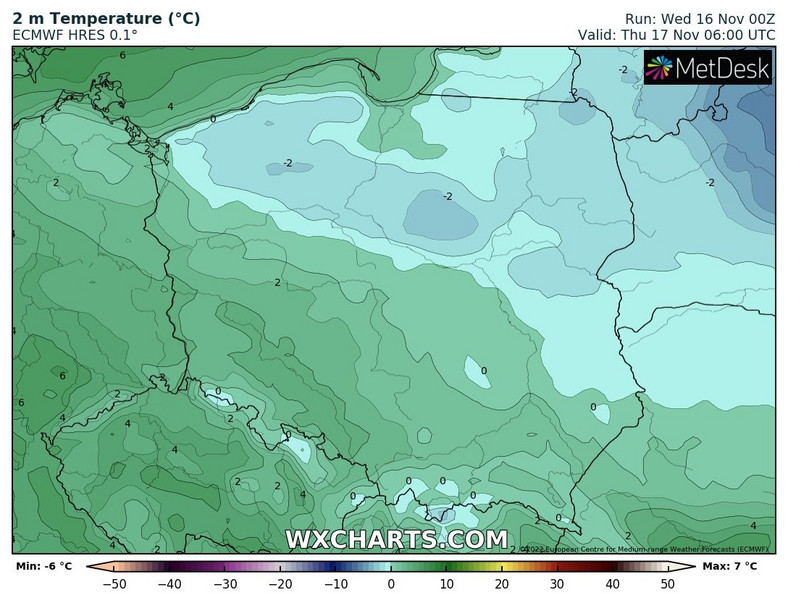 Nad ranem miejscami chwyci już mróz