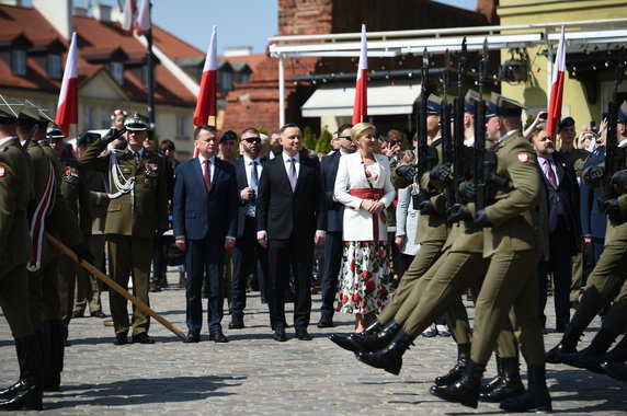 Uroczystość podniesienia flagi państwowej