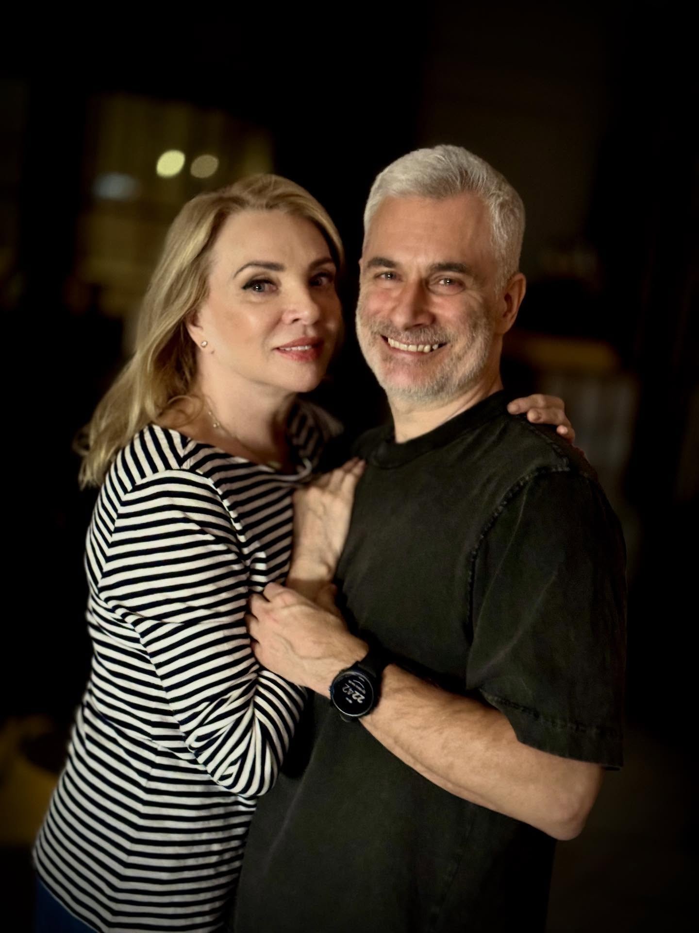 Herečka Zdena Studenková a hudobník Branislav Kostka.