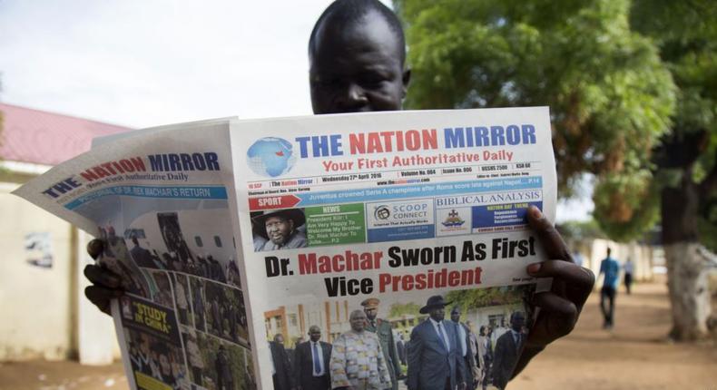 South Sudanese authorities shut prominent newspaper