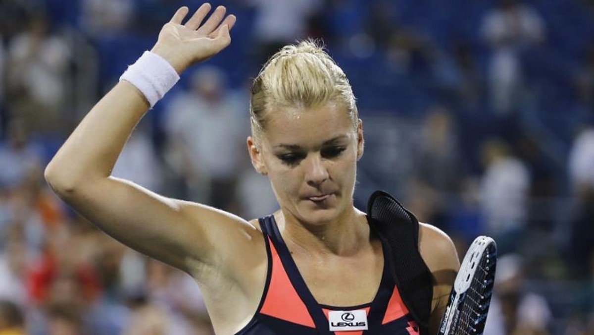 Agnieszka Radwańska po porażce w US Open (fot. REUTERS/Ray Stubblebine) 