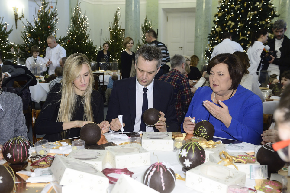 Aleksandra Adamczyk, Michał Żebrowski i Anna Komorowska