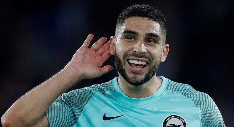 Brighton's French striker Neal Maupay Creator: Adrian DENNIS