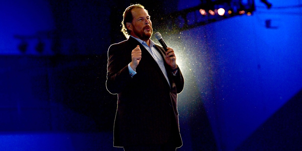 Na zdjęciu: prezes of Salesforce.com Marc Benioff