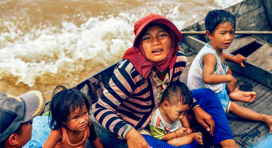 Kambodża - miłość i codzienne życie mieszkańców pływających wiosek