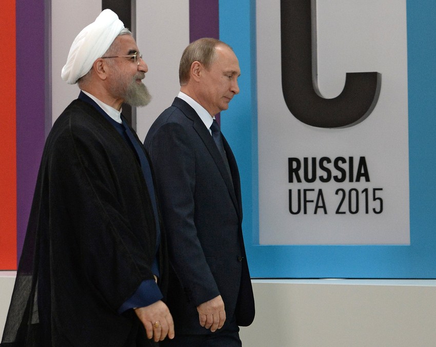 Rohani i Putin na nedavnom sastanku samita UFA 2015