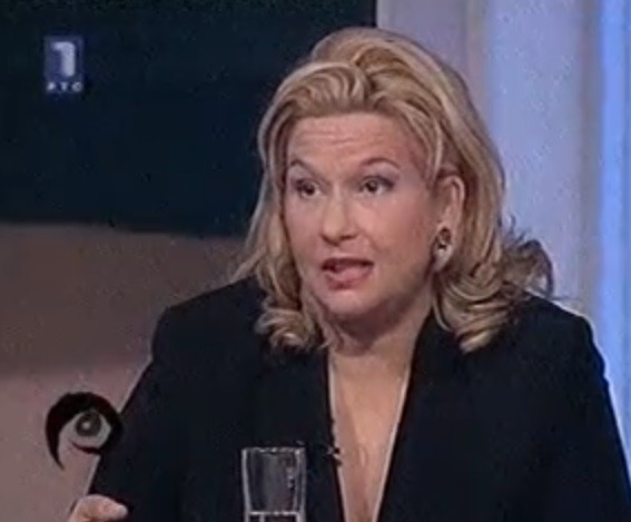 Zorana Mihajlović na RTS-u 2008. godine