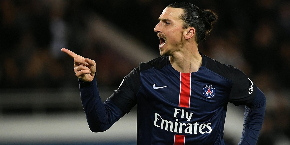 Zlatan Ibrahimović w barwach Paris Saint Germain.