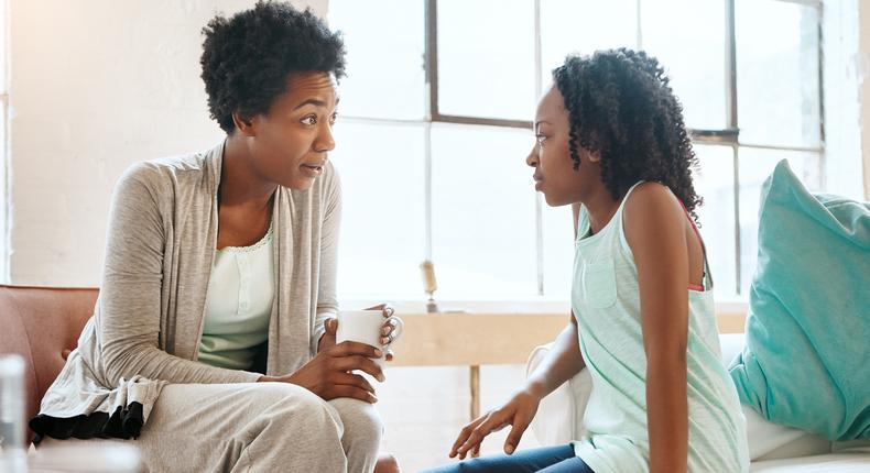 Mother talks to her daughter (Image illustration) [Credit: The Children's trust]