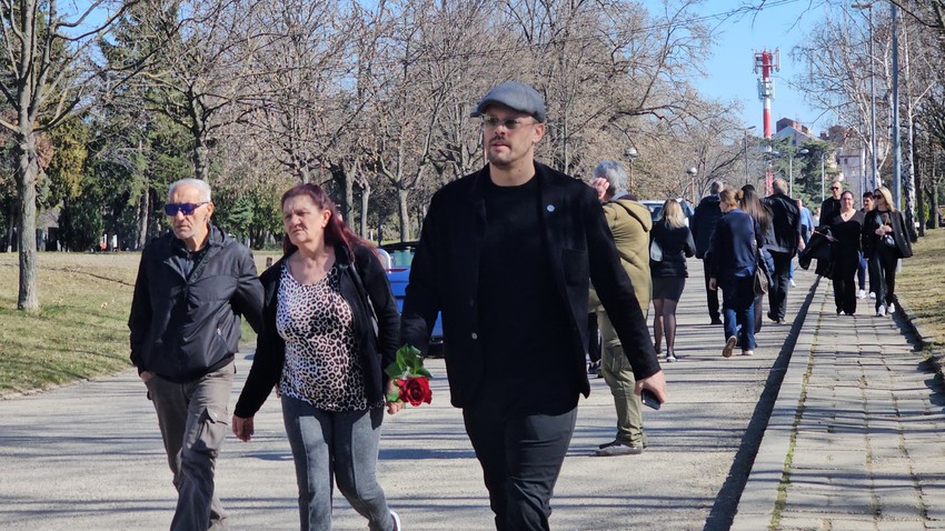 Igor Kojić stigao na sahranu Saše Popovića