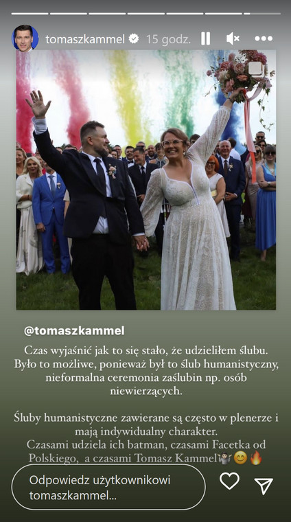 Tomasz Kammel na Instagramie