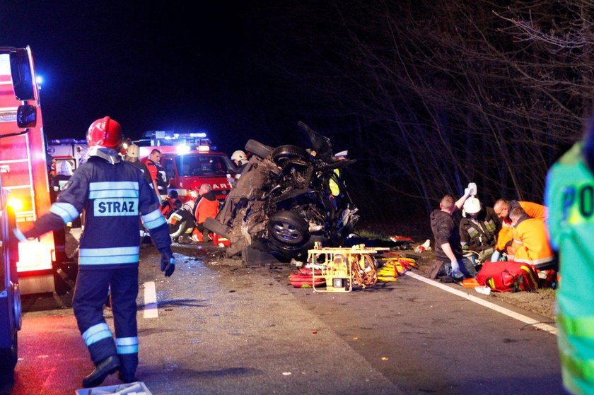 Makabryczny wypadek na DK nr 45 między Kluczborkiem a Opolem