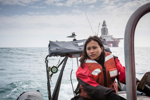 Arctic Sunrise Protests in the Barents Sea