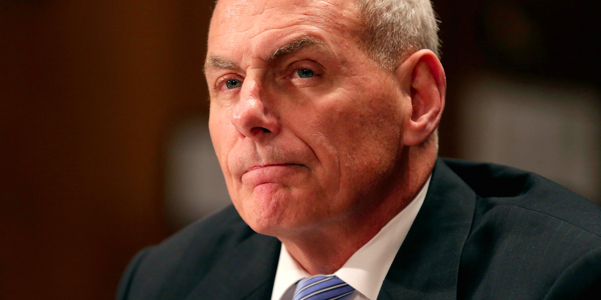 Retired General John Kelly testifies before a Senate Homeland Security and Governmental Affairs Committee confirmation hearing on Kelly’s nomination to be secretary of the Department of Homeland Security on Capitol Hill in Washington, U.S., January 10, 2017.
