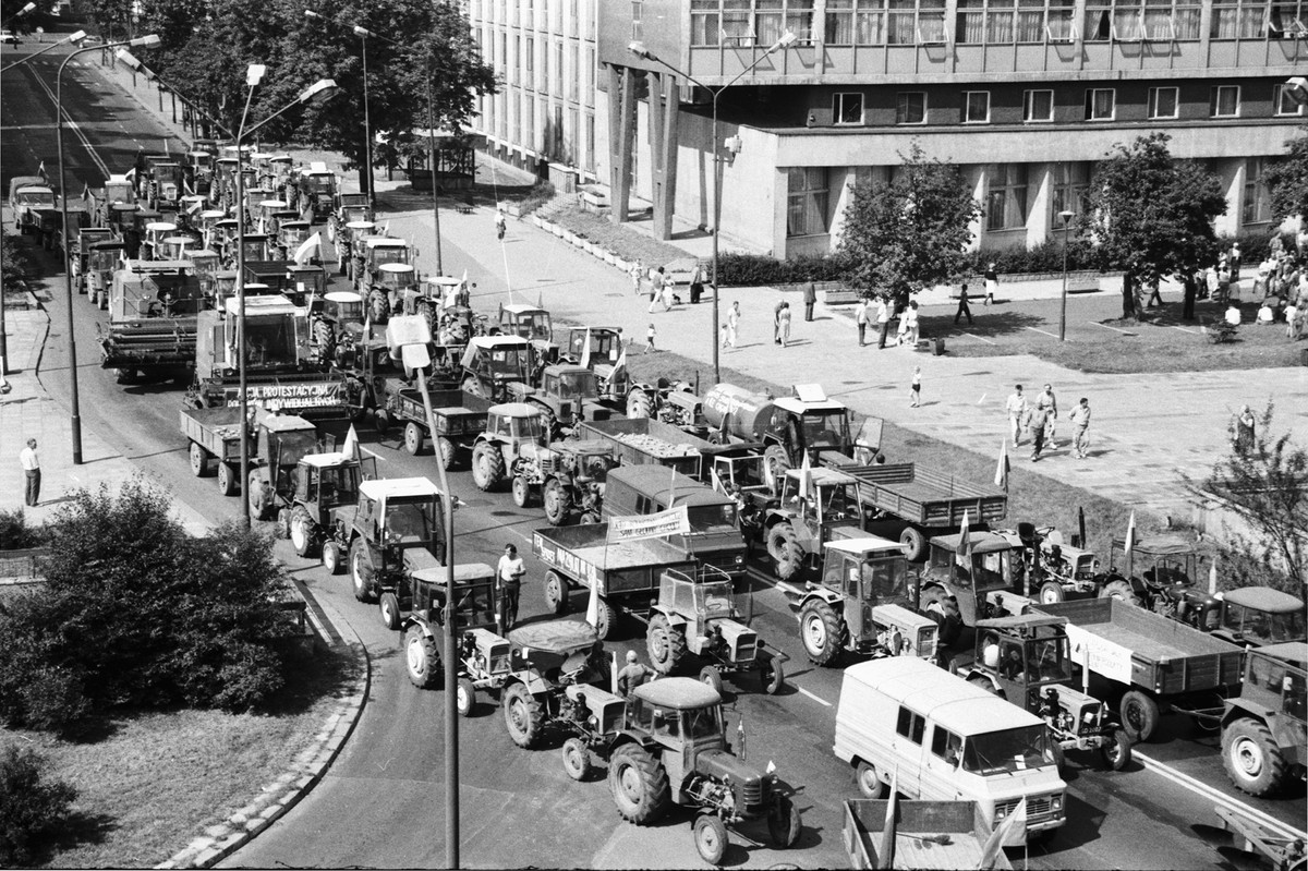 Rolniczy protest w Warszawie, 1989 rok
