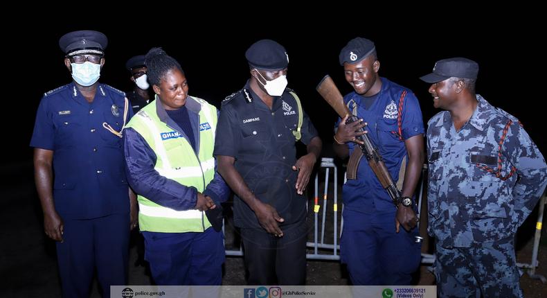 IGP visits night duty patrol