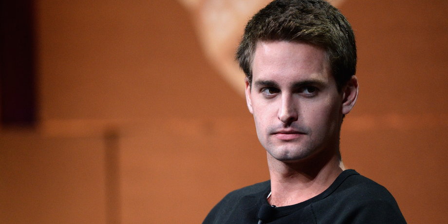 Snapchat CEO Evan Spiegel speaks onstage during 'Disrupting Information and Communication' at the Vanity Fair New Establishment Summit at Yerba Buena Center for the Arts on October 8, 2014 in San Francisco, California.