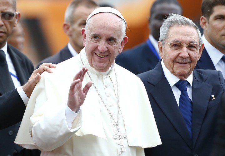 Papież Franciszek i Raul Castro