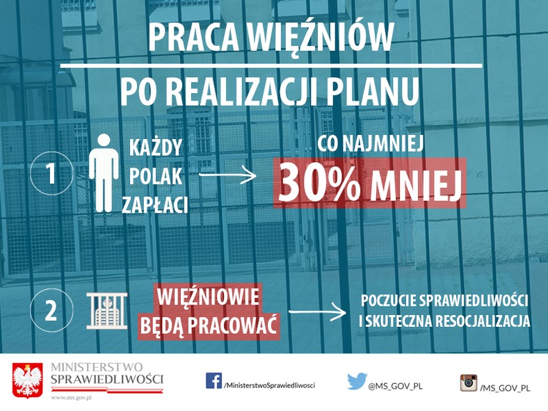 Program prawy więźniów - efekty projektu, źródło: MS