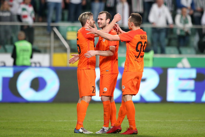 Pilka nozna. Ekstraklasa. Legia Warszawa - Zaglebie Lubin. 14.04.2018