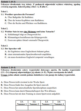 Matura 2019 Jezyk Niemiecki Rozszerzony Arkusze Wiadomosci