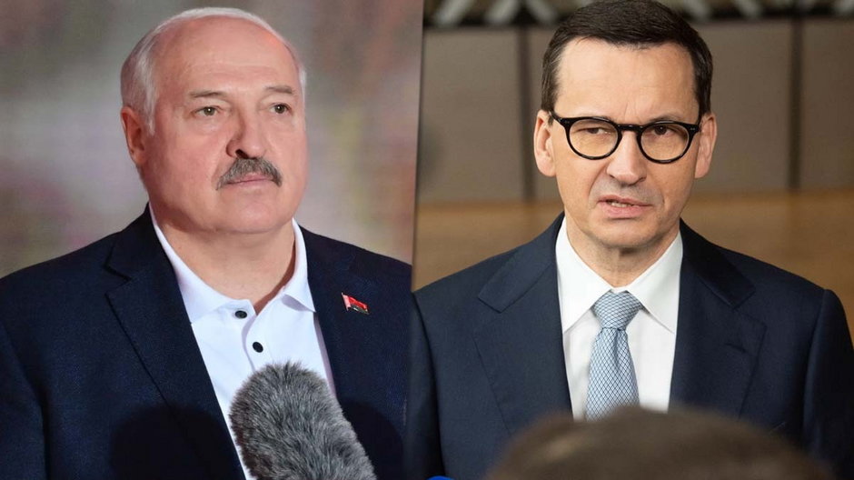 Aleksander Łukaszenko i Mateusz Morawiecki