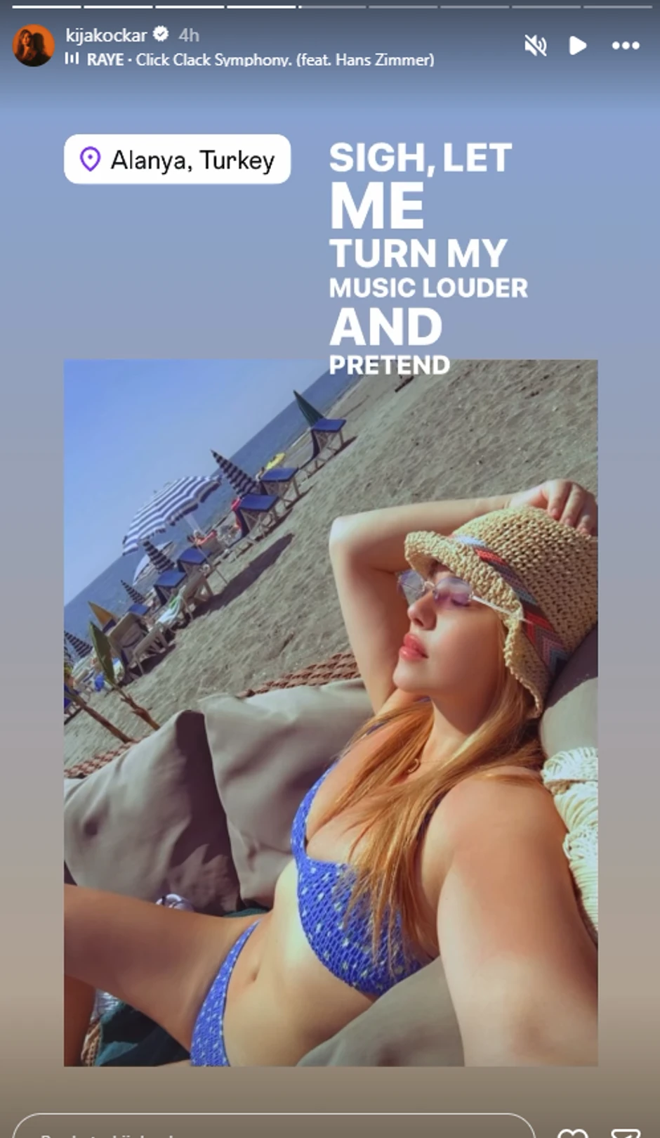 Kija Kockar se skinula u Turskoj