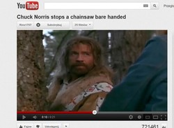 Chuck Norris vs. piła łancuchowa