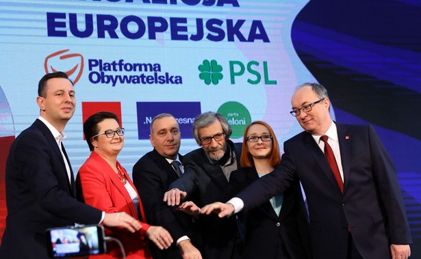 Liderzy PO Grzegorz Schetyna, PSL Władysław Kosiniak Kamysz, Nowoczesnej Katarzyna Lubnauer, SLD Włodzimierz Czarzasty oraz współprzewodniczący Zielonych Małgorzata Tracz i Marek Kossakowski podpisali w niedzielę deklarację o powołaniu Koalicji Europejskiej.