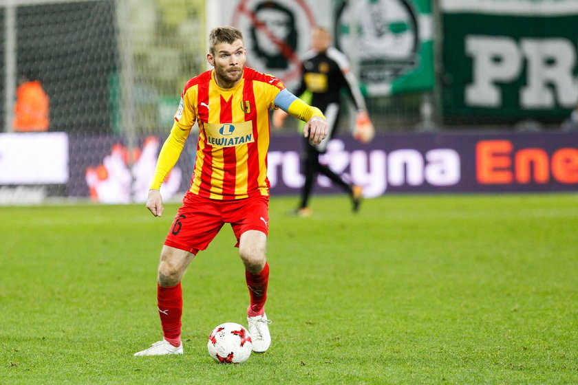 Pilka nozna. Ekstraklasa. Korona Kielce - Slask Wroclaw. 03.11.2017