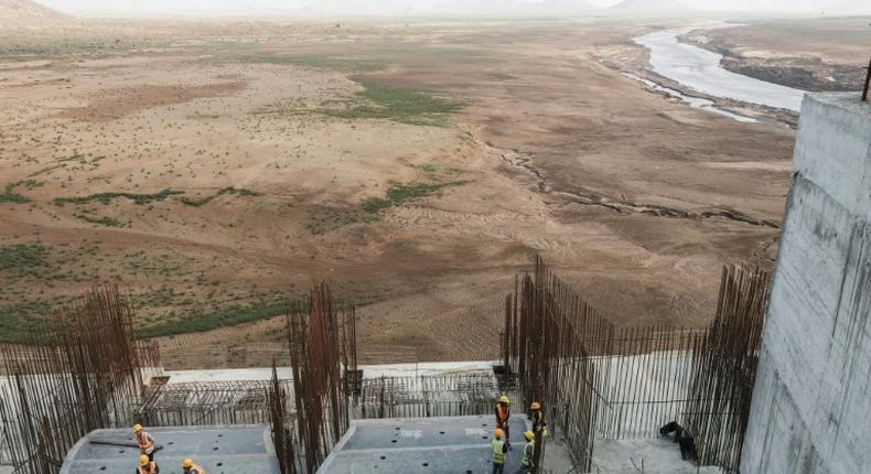 Sudan, Egypt and Ethiopia have been at odds after multiple rounds of talks over the years failed to produce a deal on the Grand Ethiopian Renaissance Dam, pictured in December 2019