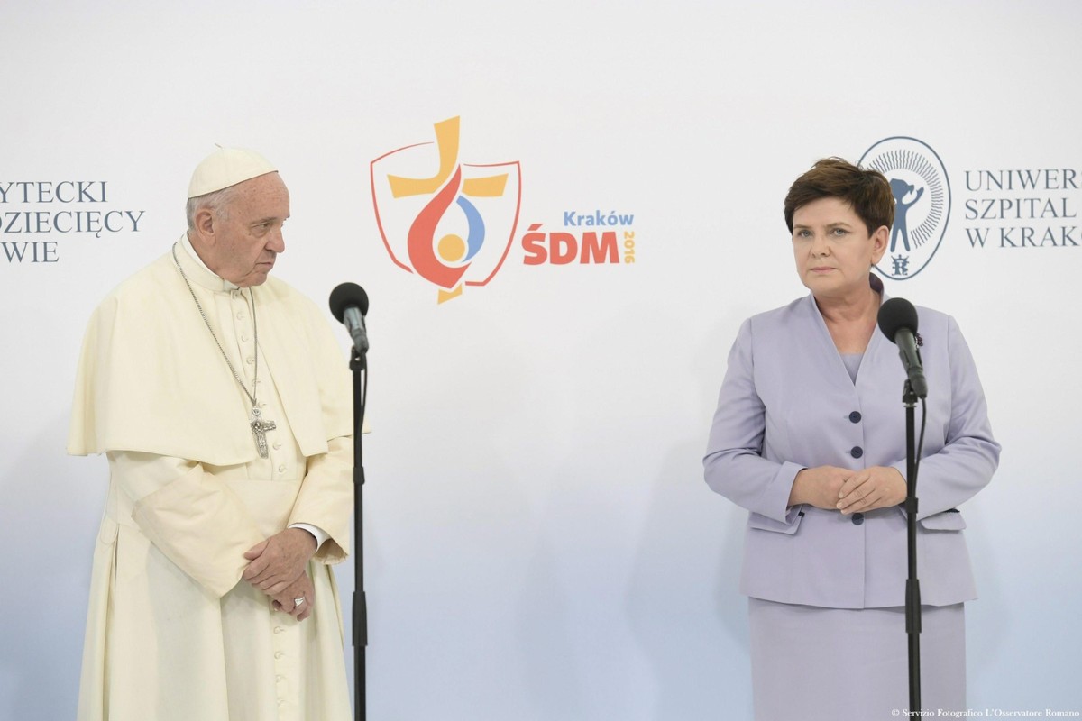 Papież Franciszek i premier Beata Szydło