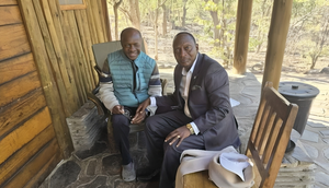 On his vacation, the Kabaka was visited by Joseph Ndawula, the Ugandan Ambassador to Namibia.