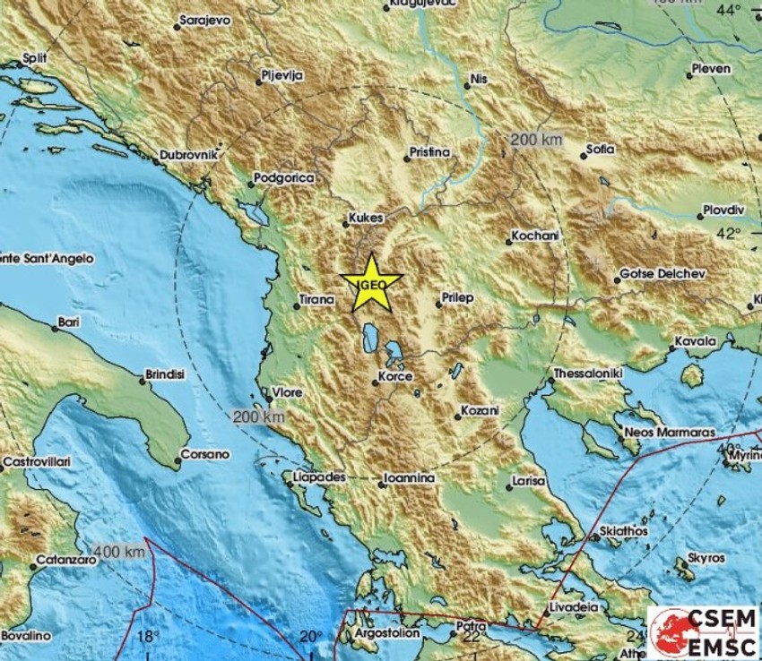 Zemljotres u Severnoj Makedonijii