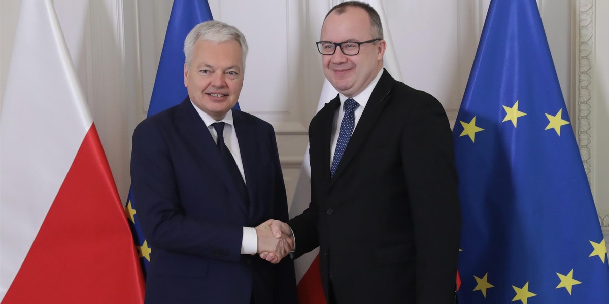 Didier Reynders spotkał się z Adamem Bodnarem.