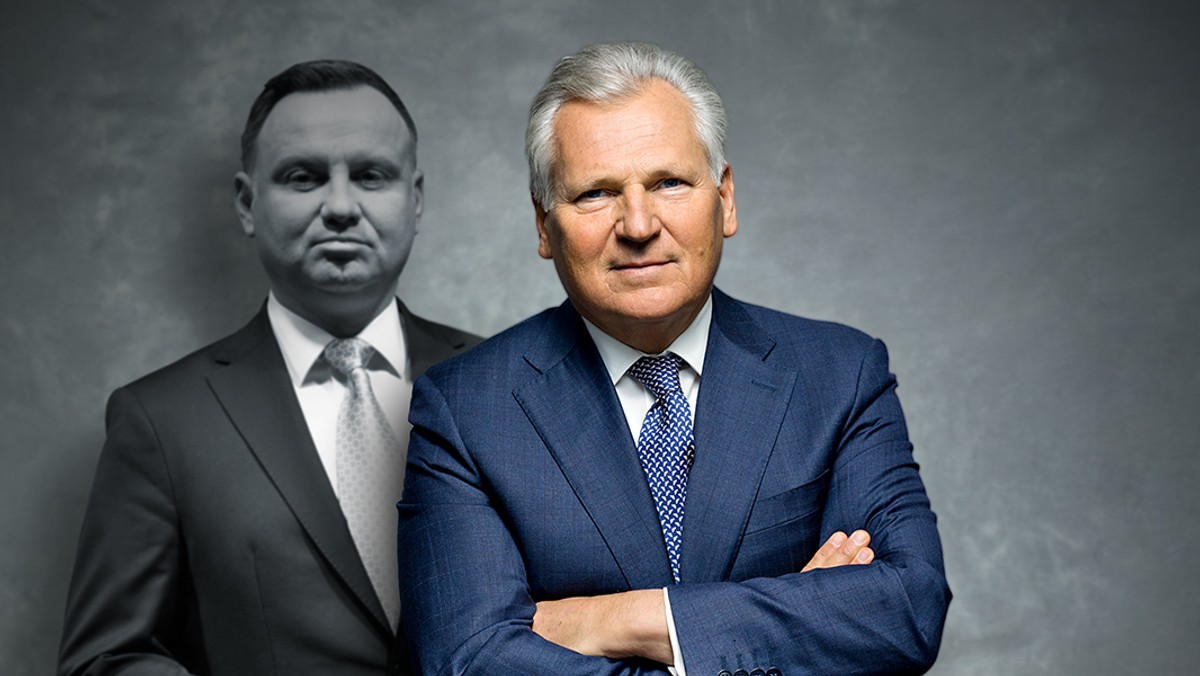 Prezydenci RP. Aleksander Kwasniewski i Andrzej Duda  