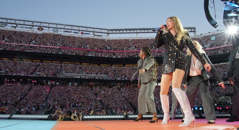 Taylor Swift performs at Levi's Stadium in Santa Clara, CA.Jeff Kravitz/Getty Images