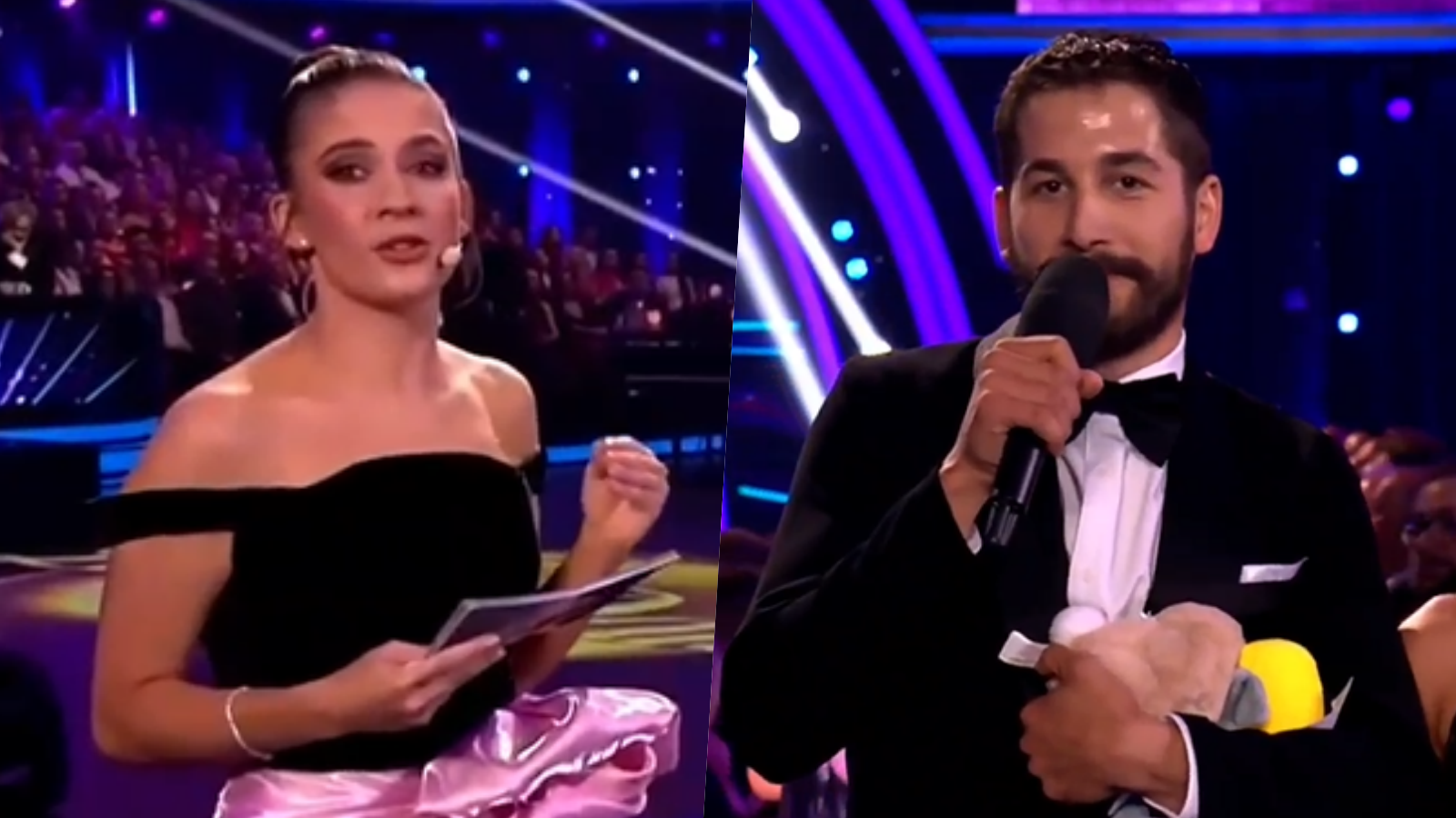 Deviate kolo 11. série tanečnej šou Let's Dance - moderátorka Jana Kovalčiková a Jakub Jablonský.