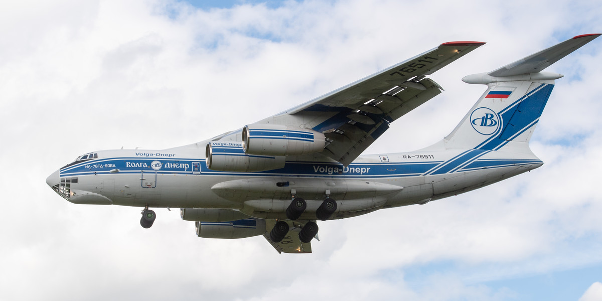 Nad Polską przeleciał samolot Ił-76 linii Volga-Dnepr Airlines. 