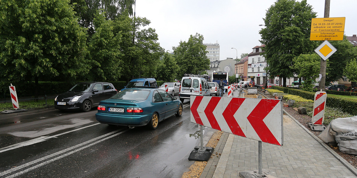 Remont ul. Czarnowiejskiej w Krakowie