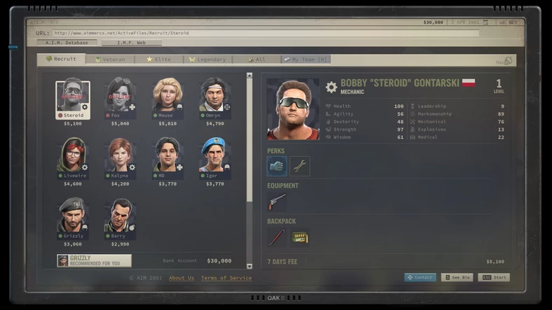 Jagged Alliance 3 - screenshot z wczesnej wersji gry