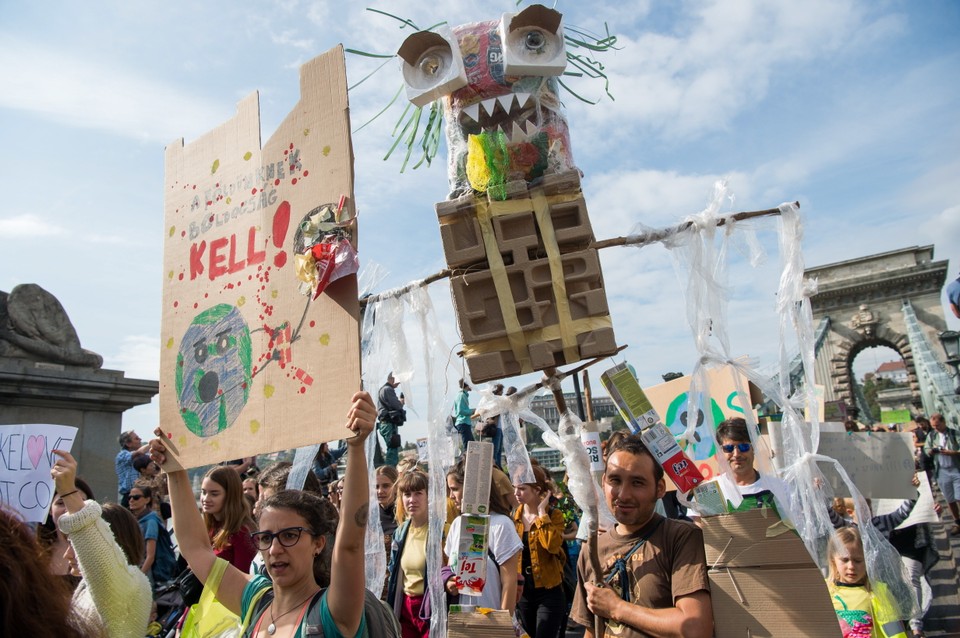 Młodzieżowy Strajk Klimatyczny w Budapeszcie