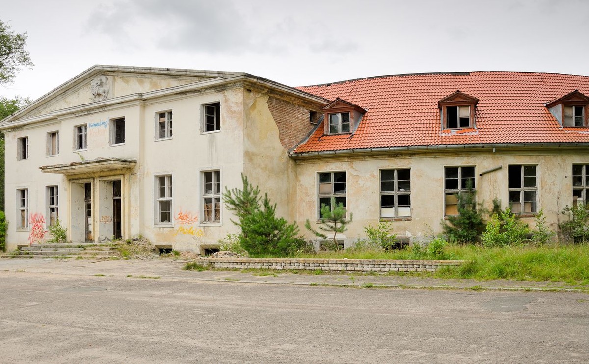 Fragment poradzieckiej bazy na Pomorzu, zdjęcie ilustracyjne.