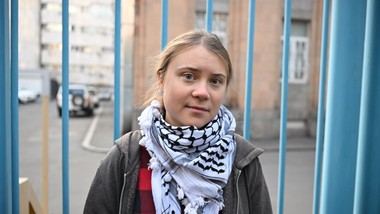 aresztowanie grety thunberg w londynie. transparent uruchomił przepisy