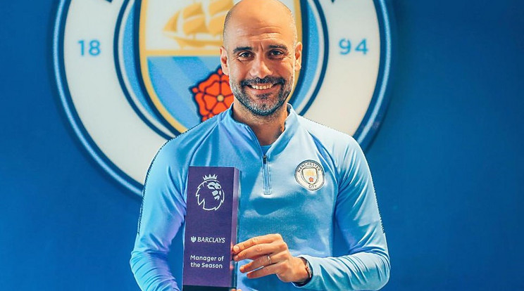 Pep Guardiola lett a Premier League legjobb edzője idén 