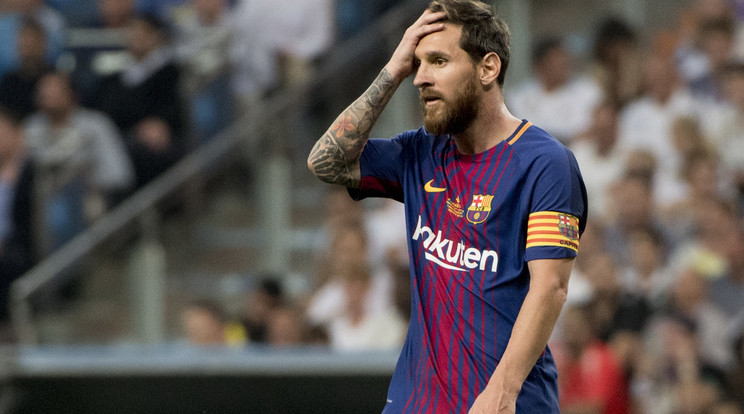 Lionel 
Messi is
 érezte, a 
mostani 
Barcelona gyenge/Fotó:AFP
